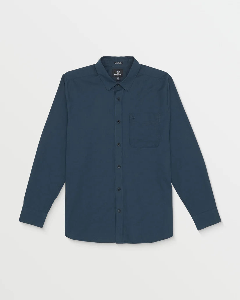 Volcom Date Knight Long Sleeve Shirt - Navy