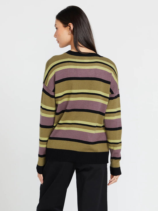Load image into Gallery viewer, Volcom Dede Lovelace Sweater - Moss
