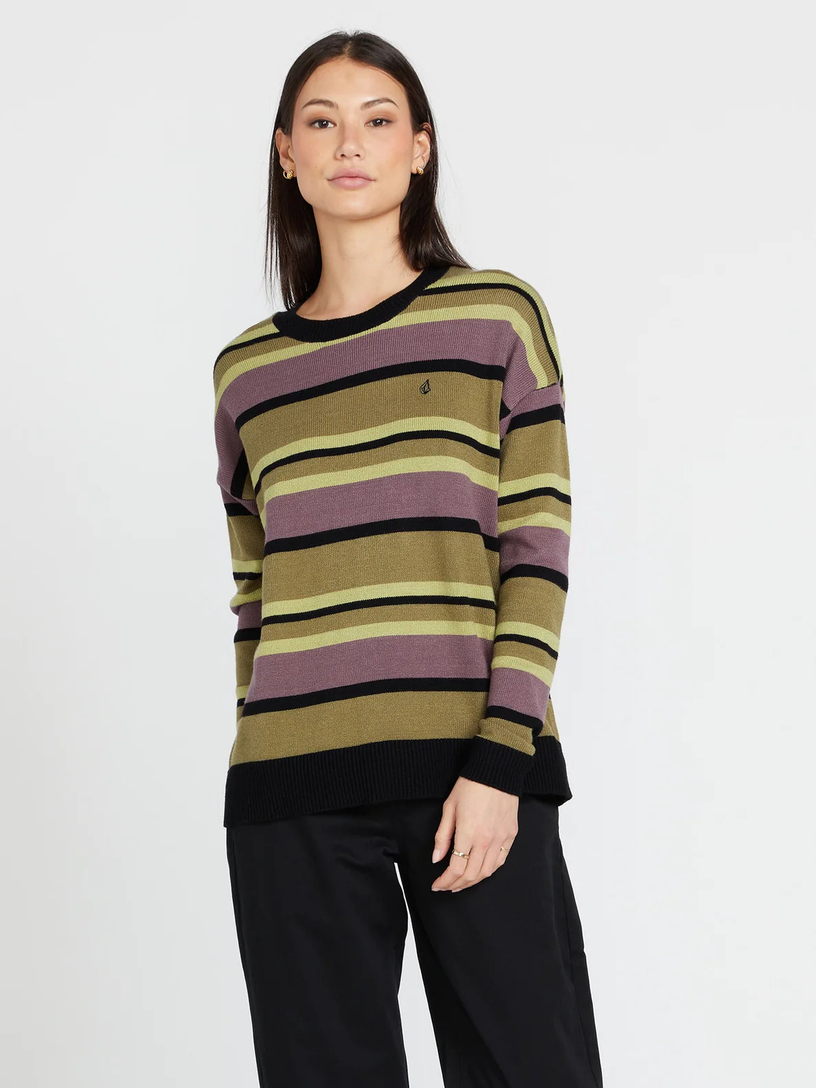 Volcom striped outlet sweater