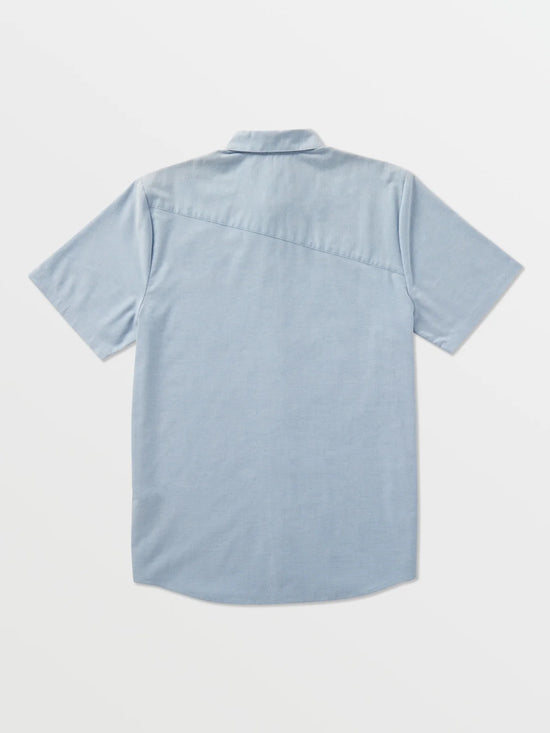 Volcom Everett Oxford Short Sleeve Shirt - Wrecked Indigo 