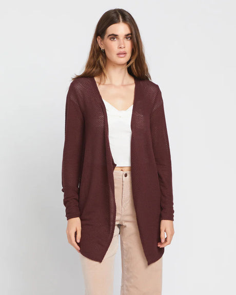 Volcom Go Go Wrap Cardigan - Espresso