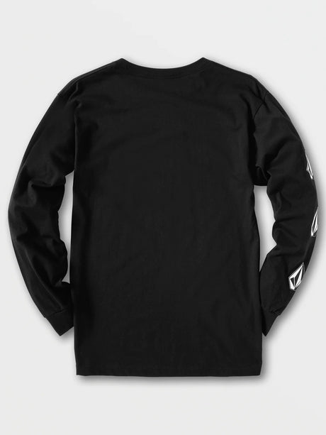 Volcom Iconic Stone Long Sleeve Tee - Black