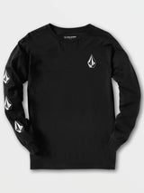 Volcom Iconic Stone Long Sleeve Tee - Black