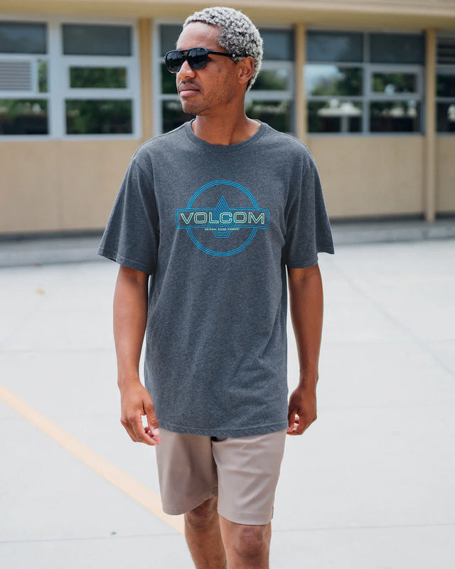 Volcom Line Service Short Sleeve Tee - Navy Heather