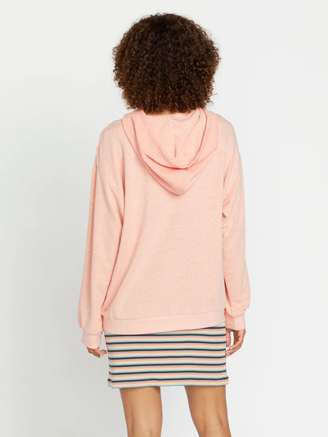 Volcom Lived In Lounge Frenchie Hoodie - Reef Pink