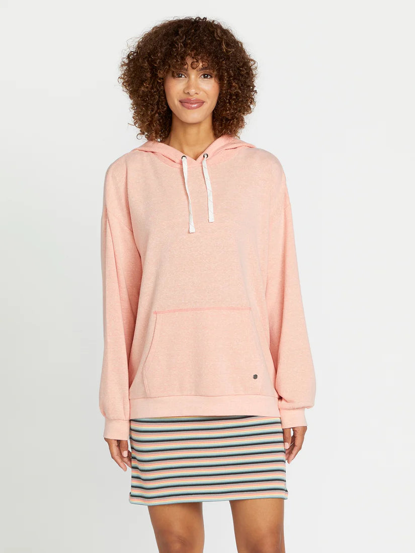 Volcom Lived In Lounge Frenchie Hoodie - Reef Pink