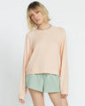 Volcom Lived In Lounge Frenchie Raglan  - Champagne Gold