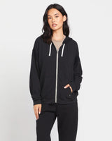 Volcom Lived In Lounge Frenchie Zip Hoodie - Black