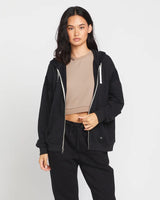 Volcom Lived In Lounge Frenchie Zip Hoodie - Black