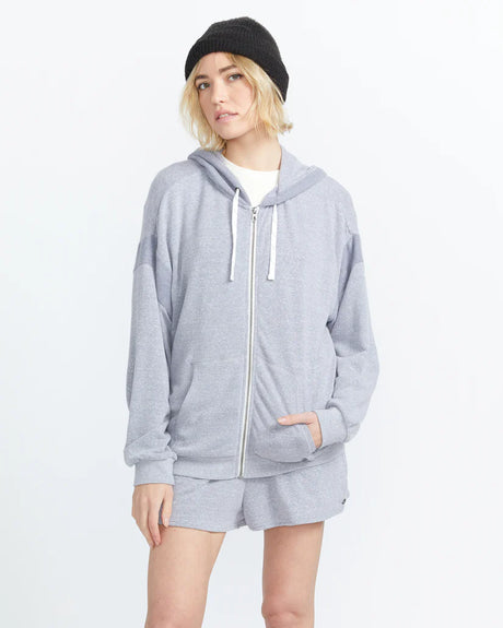 Volcom Lived In Lounge Frenchie Zip Hoodie - Denim