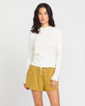 Volcom Lived In Lounge Knit Long Sleeve Top