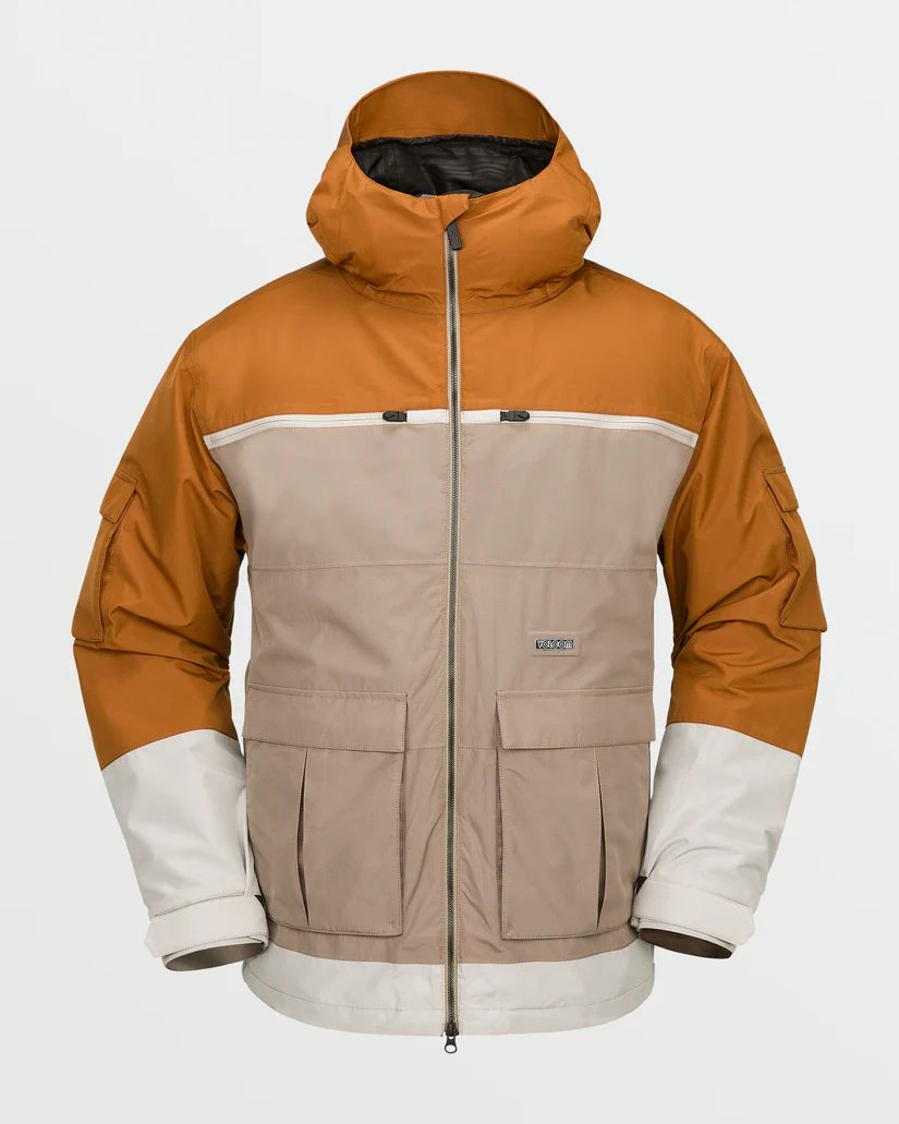 Volcom Men's Nightbreaker 20K Jacket - Chestnut Brown