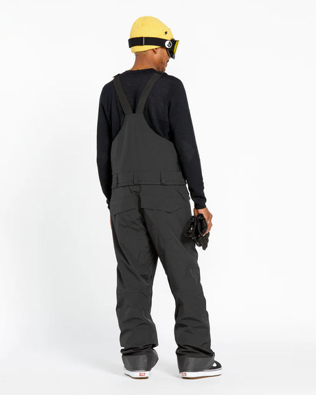 Volcom Men's Rain Gore-Tex Bib Overalls - Black