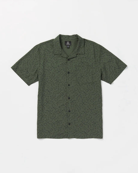 Volcom Packed Up Woven Short Sleeve Shirt - Squadron Green