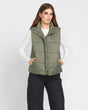 Volcom Puff It Vest - Army Green Combo