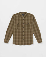 Volcom Shadowstone Flannel Long Sleeve - Dark Earth