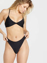 Volcom Simply Seamless Skimpy Bikini Bottom - Black