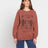 Volcom Stone Magic Boyfriend Crew Sweatshirt - Chestnut Brown