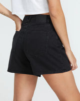 Volcom Stoned Boyfriend Shorts - Black