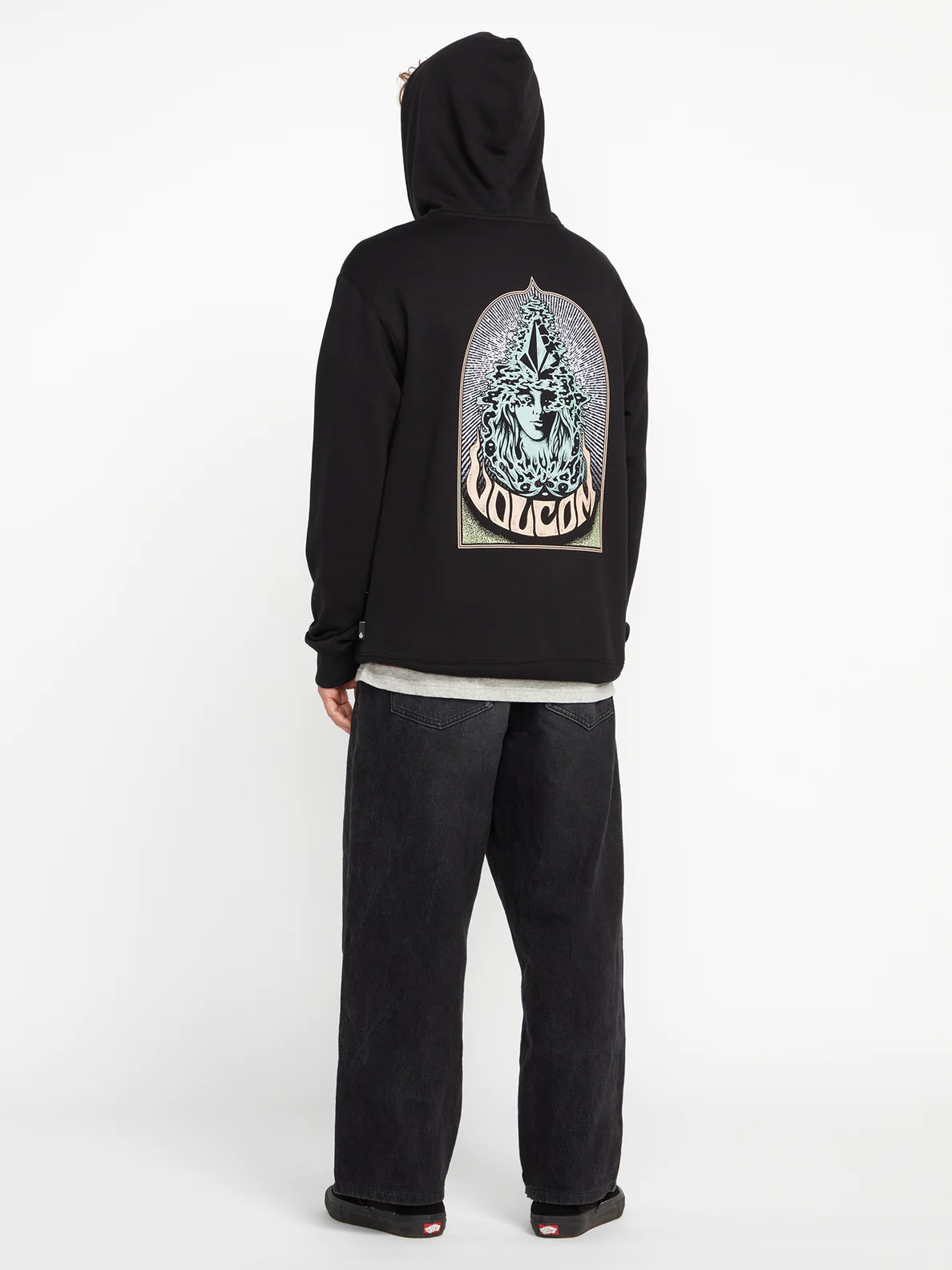 Load image into Gallery viewer, Volcom Strike Hood Pullover Sweatshirt - Black
