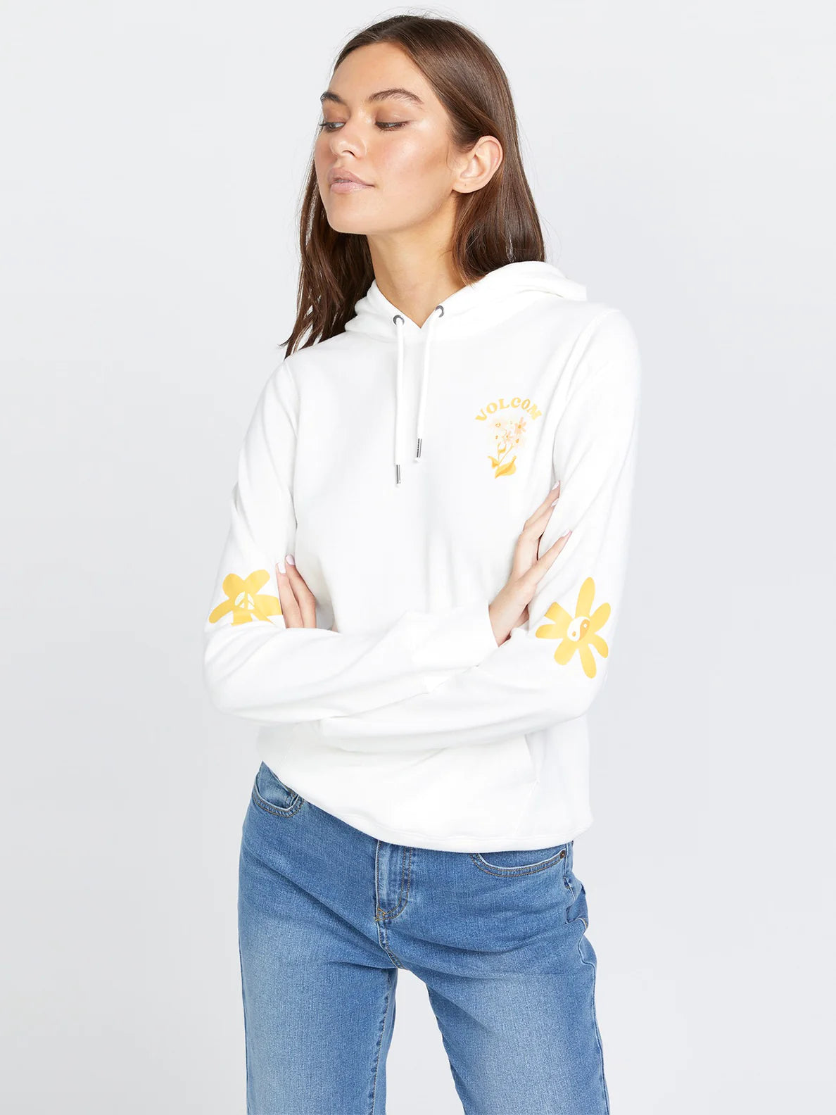 Volcom Truly Deal Hoodie - Star White