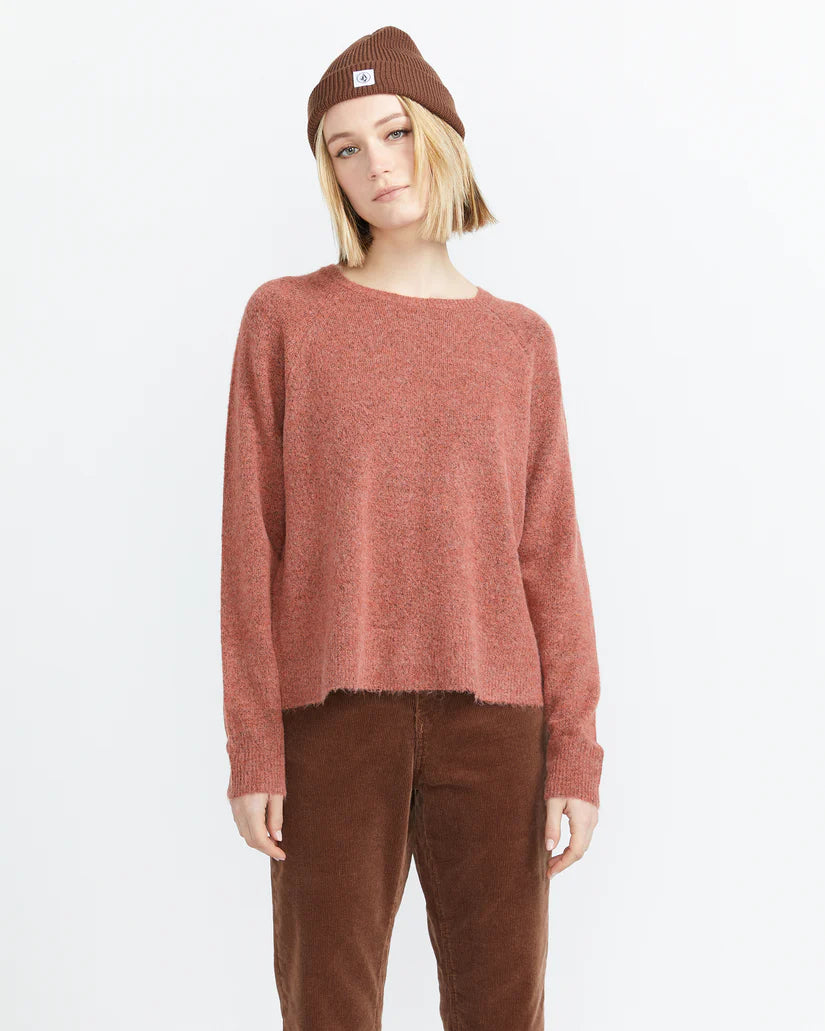 Volcom Twinkle Teas Sweater - Rust