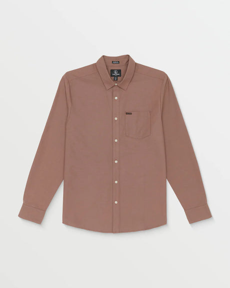 Volcom Veeco Oxford Long Sleeve Shirt - Nutmeg