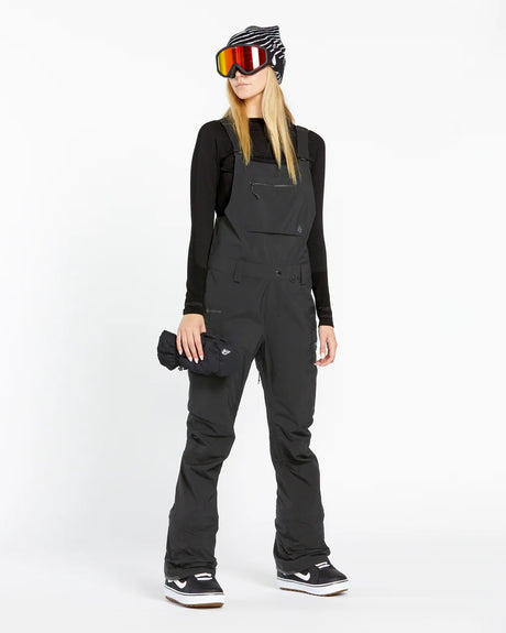 Volcom Women's Elm Stretch Gore Bib Overall - Black