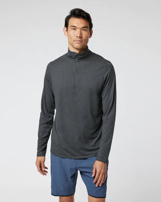 Vuori Ease Performance 1/2 Zip 2.0 - Charcoal Heather