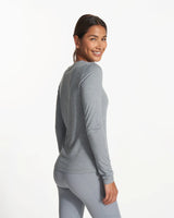 Vuori Long Sleeve Lux Crew - Flint Heather