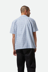Brixton Men's Cru Oxford Plaid Relaxed Short Sleeve Shirt