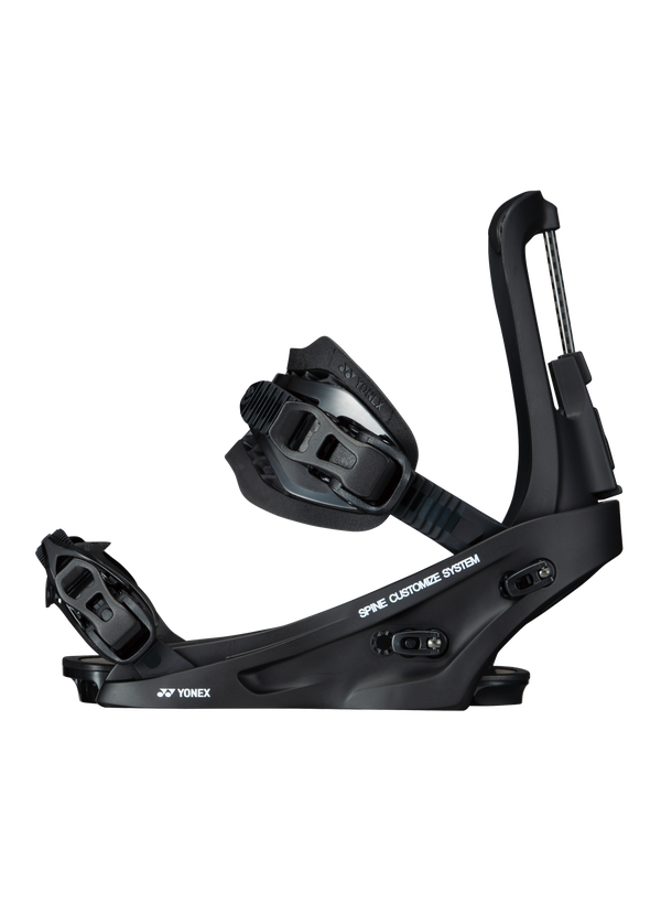 Yonex Spineback Snowboard Bindings - Matte Black