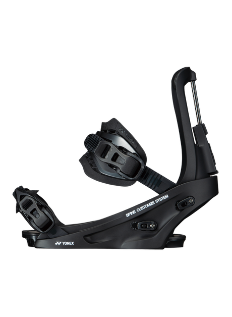 Yonex Spineback Snowboard Bindings - Matte Black