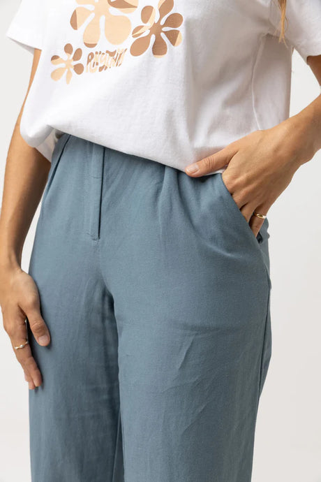 Rhythm Retreat Pant - Dusted Teal