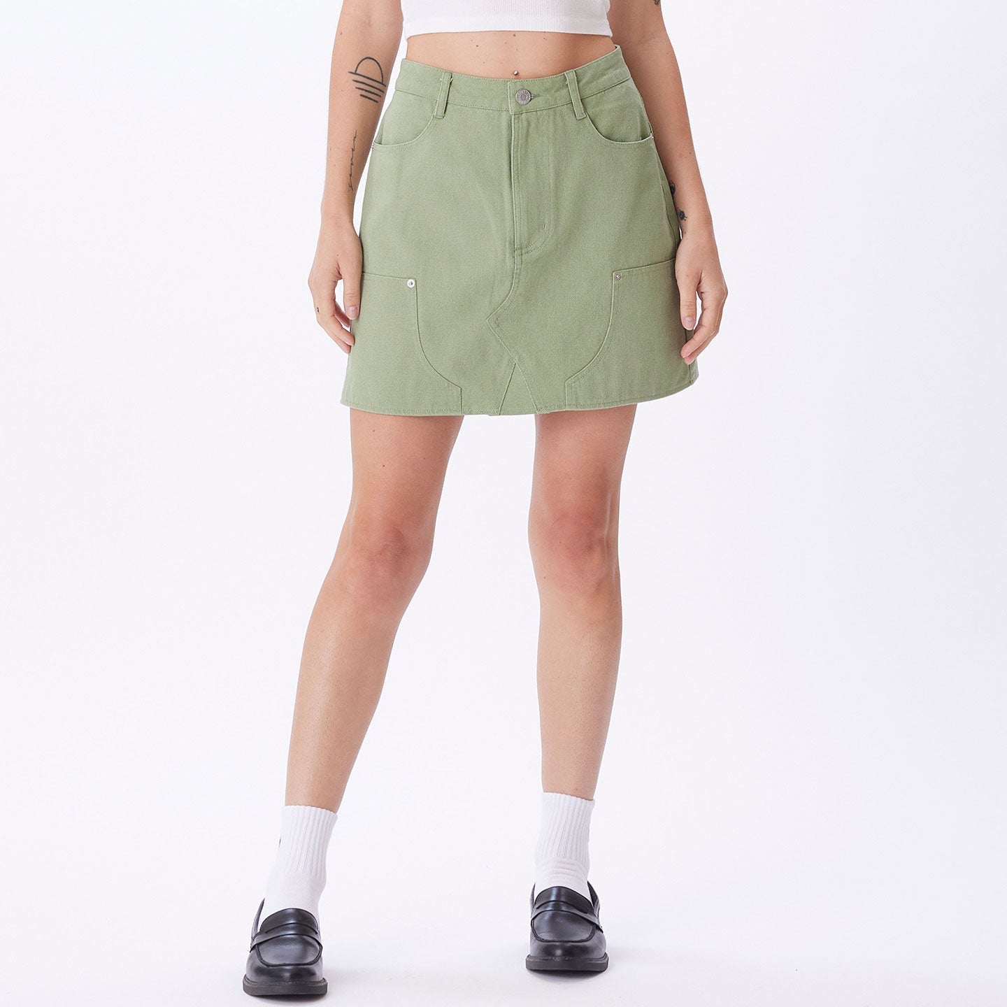 Obey Bibi Carpenter Skirt - Jade