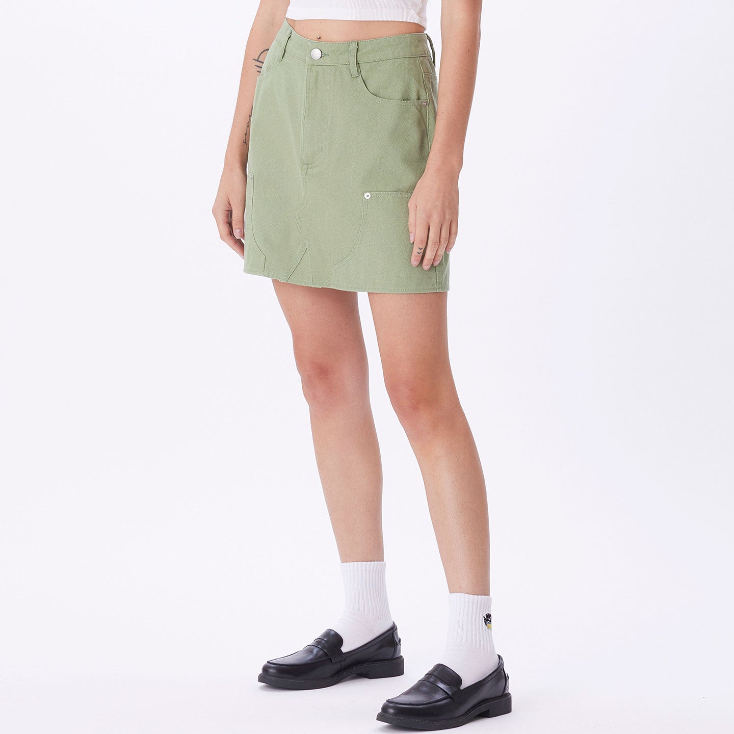 Obey Bibi Carpenter Skirt - Jade