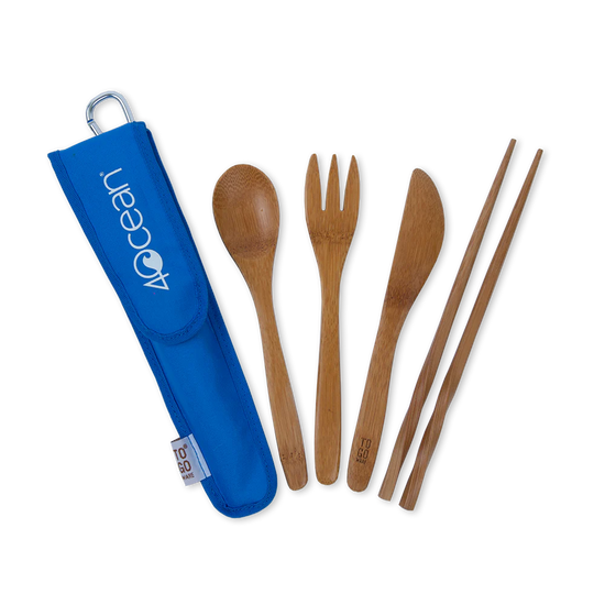 Travel Cutlery Set | Eco-Friendly Bamboo Utensils