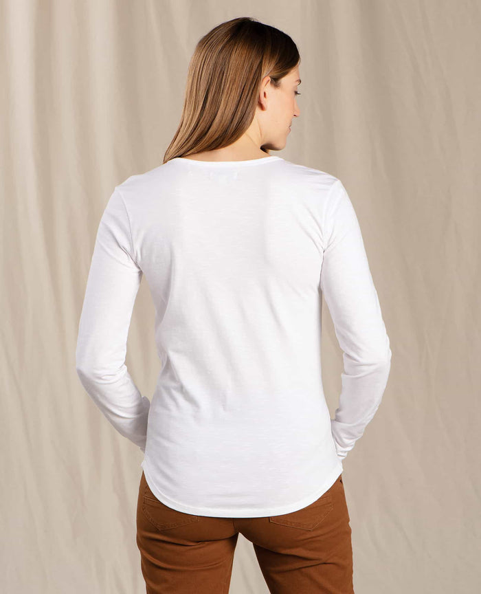 Load image into Gallery viewer, Toad &amp;amp; Co. Marley II Long Sleeve Tee - White
