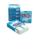 Stacked boxes of Sticky Bumps original cool surf wax with one opened bar visible