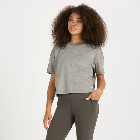 Vuori Women's Energy Tee - Heather Grey