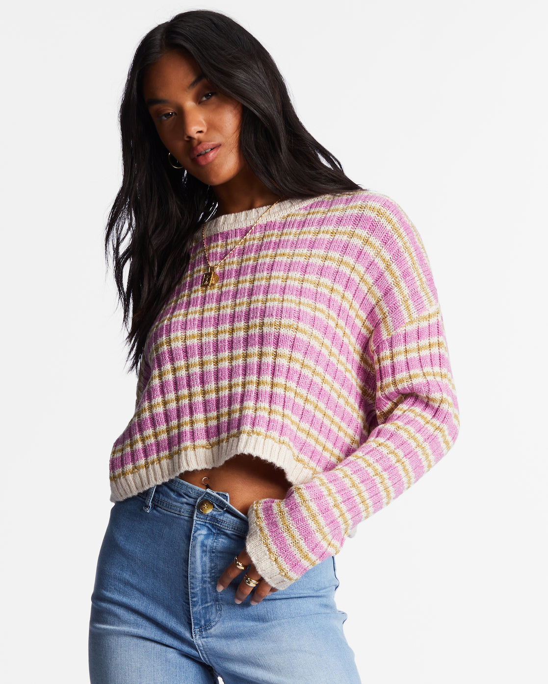 Load image into Gallery viewer, Billabong In A Daze Cozy Sweater - Bright Orchid
