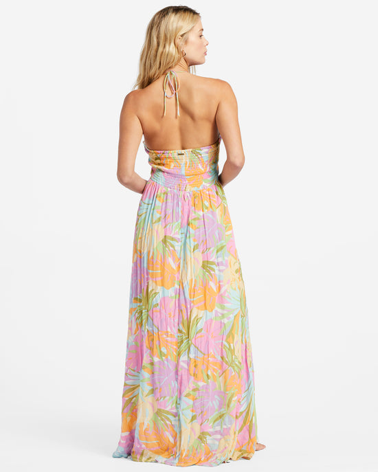 Load image into Gallery viewer, Billabong So Groovy Halter Maxi Dress - White/Multi
