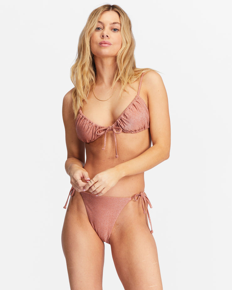 Sweet Pink Triangle Bikini Set