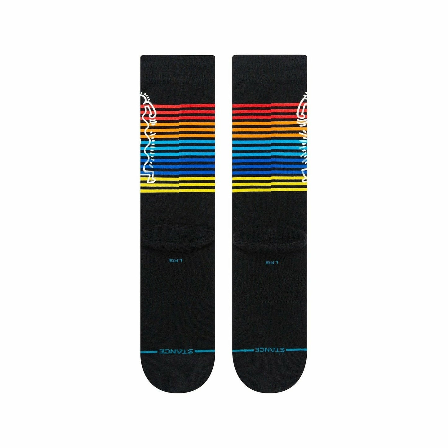 Load image into Gallery viewer, Stance Keith Haring Wiggles Crew Socks - Black
