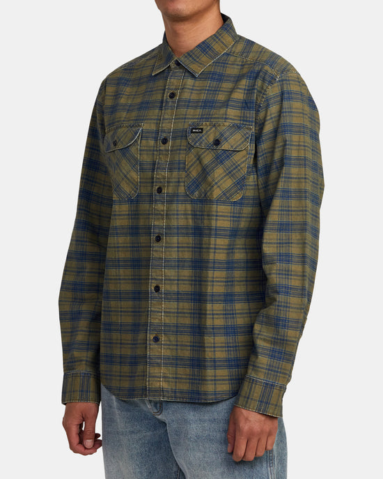 RVCA Panhandle Flannel Shirt - Wood
